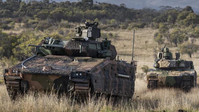 The Hanwha Defence Australia Redback Infantry Fighting Vehicle.