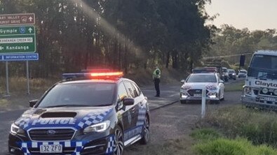 Kandanga crash scene this afternoon. The situation is still ongoing.