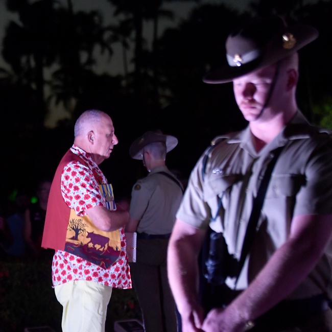 Anzac Day 2025. Dawn service Anzac Park Townsville. Pricey. Picture: Evan Morgan