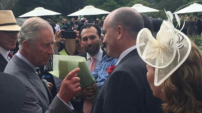 A young David Elliott and the future King Charles