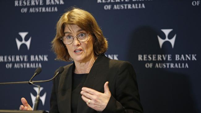 Reserve Bank governor Michele Bullock delivers the RBA's monetary policy decision on Tuesday. Picture: John Appleyard