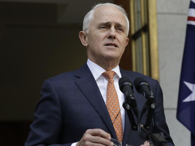 Malcolm Turnbull gives a press conference after vacating the Liberal Party leadership, and the party voting for Scott Morrison as their new leader, and new Australian Prime Minister. Picture by Sean Davey.