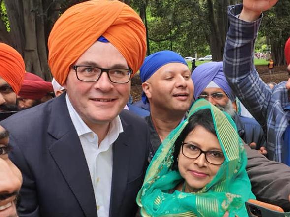 Kaushaliya Vaghela with Daniel Andrews.