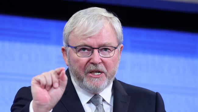 Former Labor prime minister Kevin Rudd. Picture: Gary Ramage