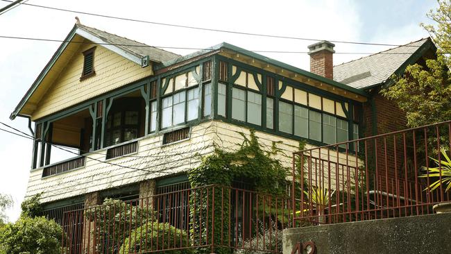 Pictured is 44 Dudley Street, Coogee. Residents are split over whether the buildings should receive heritage protection. Picture: John Appleyard