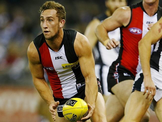 Luke Dunstan has been a shining light in St Kilda’s midfield. Picture: Michael Klein