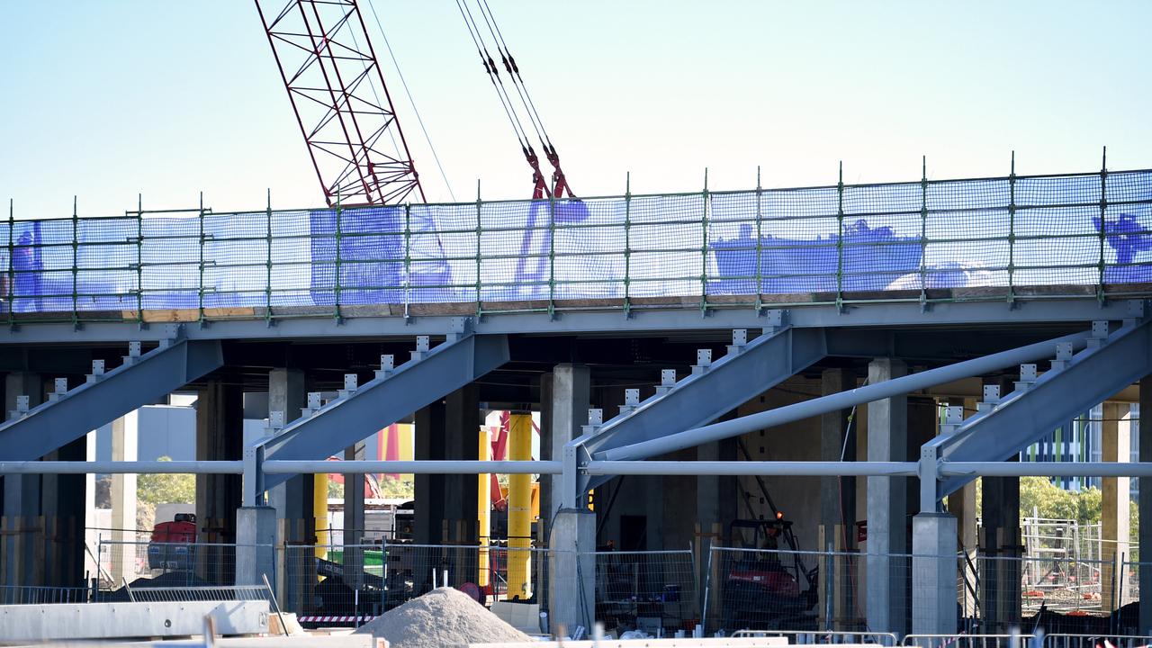 North Queensland Stadium, in Townsville, construction employing local ...