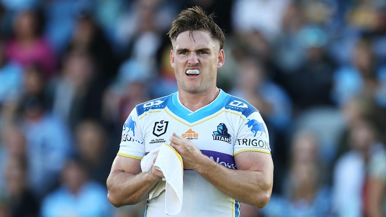 AJ Brimson is fighting for his fullback spot. Picture: Mark Kolbe/Getty Images