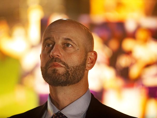 Greenberg on March 5 before the start of the 2020 NRL season launch at The Venue in Sydney. Picture: Jenny Evans/Getty Images)