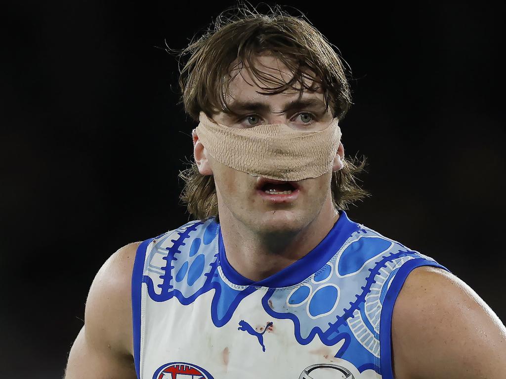 George Wardlaw’s future is crucial for North Melbourne to secure. Picture: Michael Klein