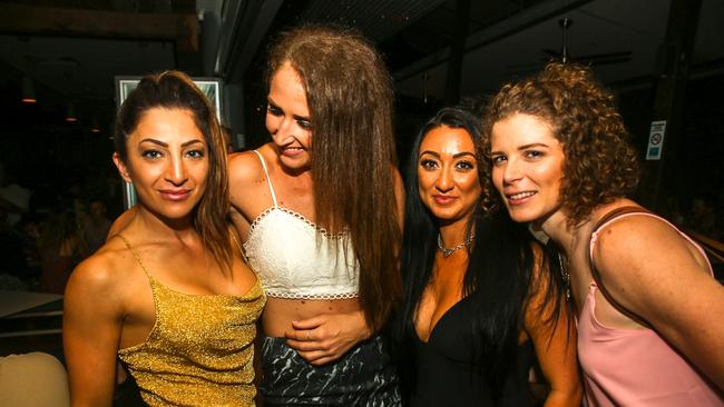 PIER BAR: Caterina camisasca, Jess Pickering, Jessica Summers and Shona Edwards