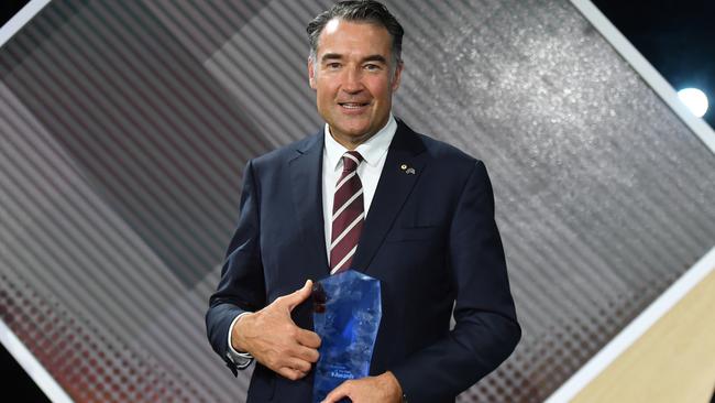 Dr James Muecke with his 2020 Australian of the Year Award. Picture: AAP