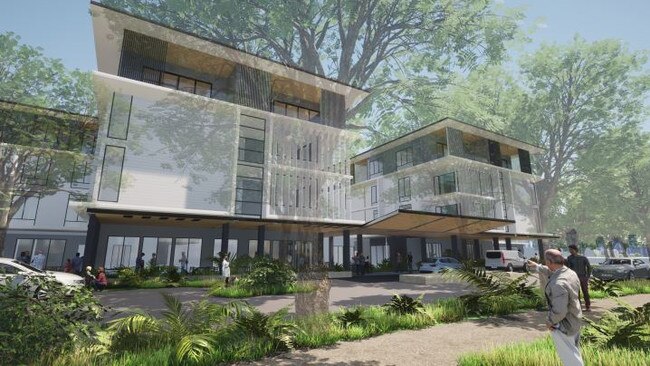 The tired old retirement village will be redeveloped as a mini retirement city under the new plans. Picture: supplied