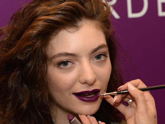 NEW YORK, NY - MAY 20: Musician Lorde poses for a photo as MAC Cosmetics launch their collboration with Lorde at the MAC Pro Showroom on May 20, 2014 in New York City. (Photo by Dimitrios Kambouris/Getty Images for MAC Cosmetics)