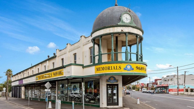 Footscray’s iconic Greens Building at 337-351 Barkly St is for sale. Picture: Supplied