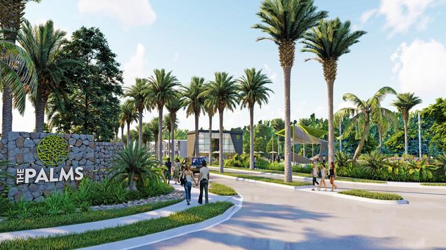 An artist’s impression of what The Palms Collection will look like upon completion. An operational works development application for 174 lots has been submitted to Cairns Regional Council. Picture: Supplied