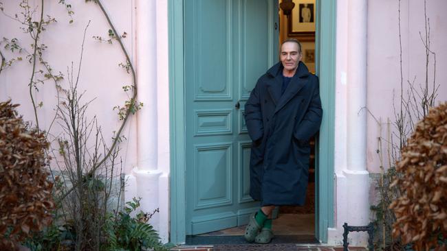 Galliano outside his house near Beauvais, France. Picture: Supplied.