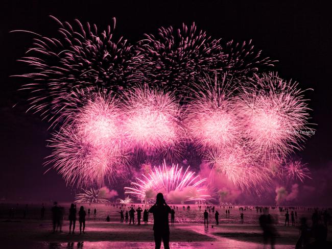 The Mindil Beach fireworks on Territory Day. Picture: Shardul Bhardwaj