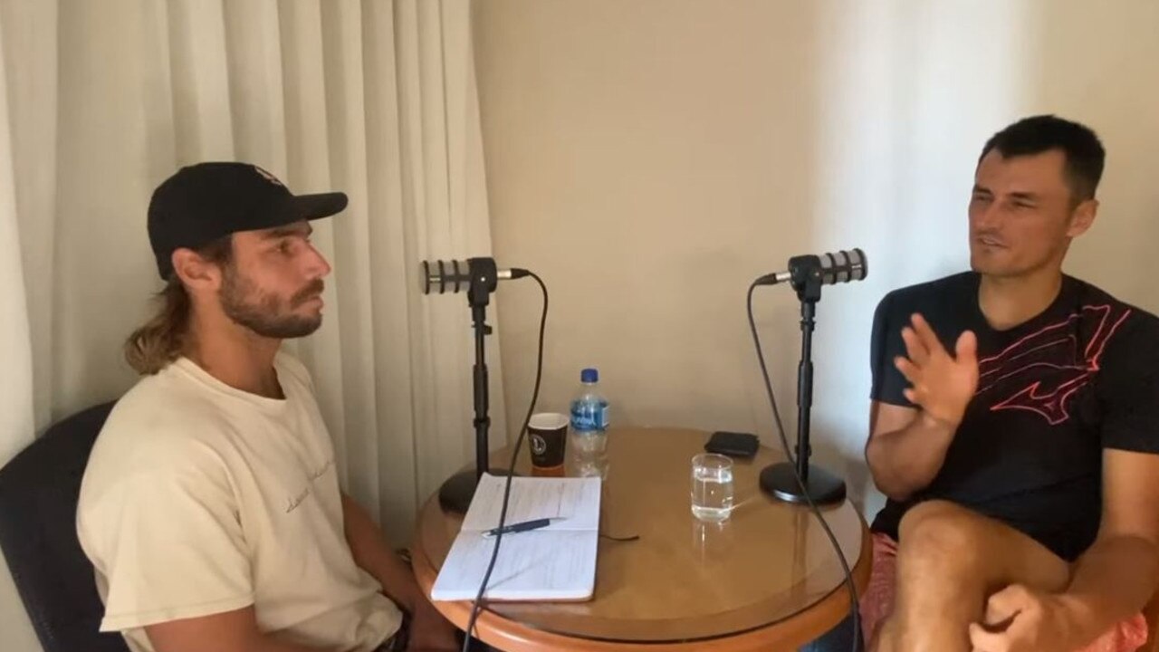 Bernard Tomic podcast interview with Calum Puttergill on his Holistic Tennis Perspective Gold Coast Bulletin