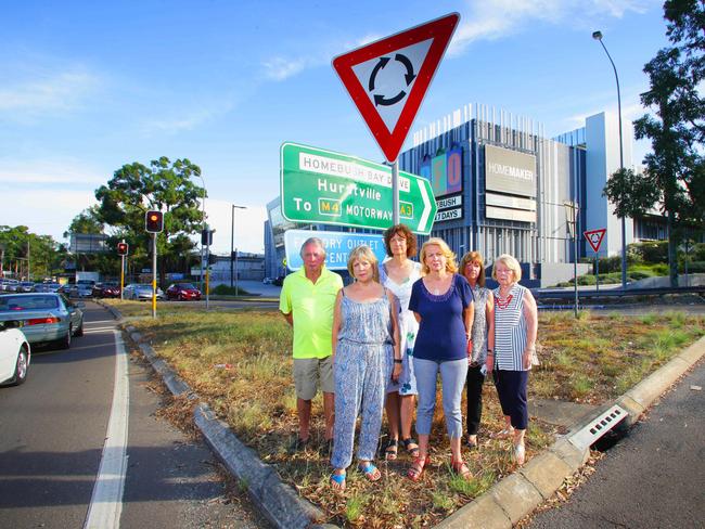 Australia's terrible roundabout at Homebush Bay Drive, Sydney Olympic Park.