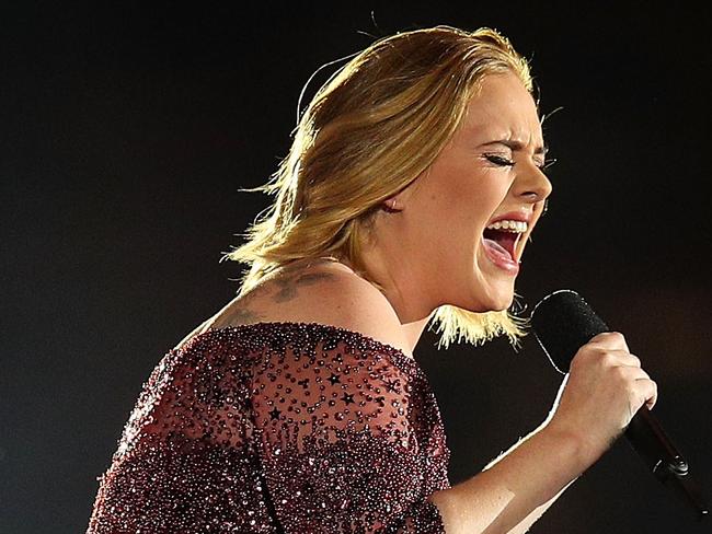 MELBOURNE, AUSTRALIA - MARCH 18:  Adele performs at Etihad Stadium on March 18, 2017 in Melbourne, Australia.  (Photo by Graham Denholm/Getty Images)