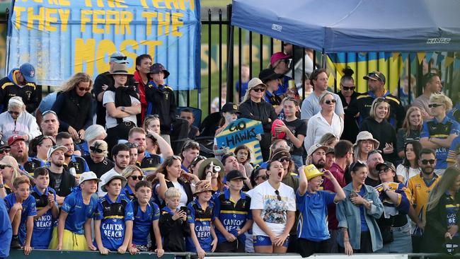 Toukley had a healthy contingent of fans at Morry Breen Oval. Picture: Sue Graham