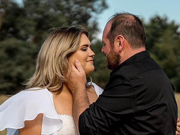 A newly married couple was blissfully celebrating their wedding reception moments before a phone call from the hospital brought their world crashing down.