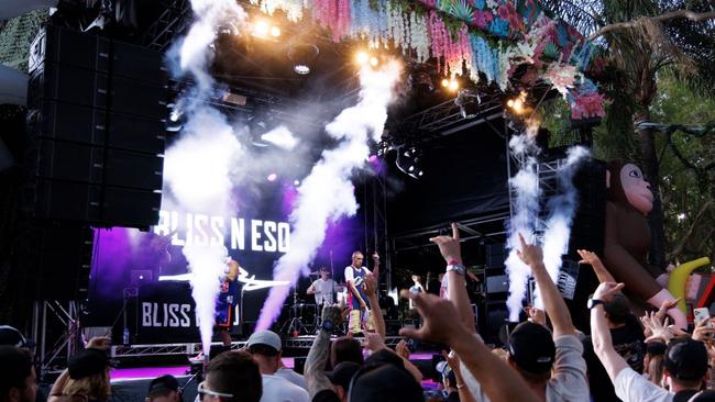 Bliss n Eso on stage at GC500 on Friday. Picture: Supplied