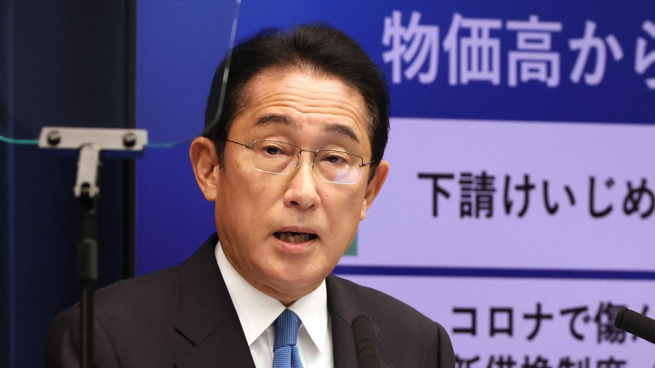 Japan's Prime Minister Fumio Kishida. Picture: Yoshikazu Tsuno / POOL / AFP