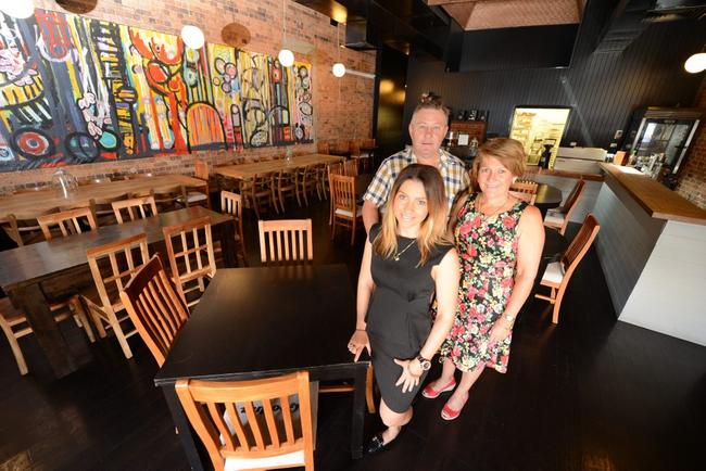 TOP OF TOWN TRADERS: FourthChild Cafe owners Christine and Ross Williams with their daughter/manager Jessica Balatinacz. Picture: Sarah Harvey