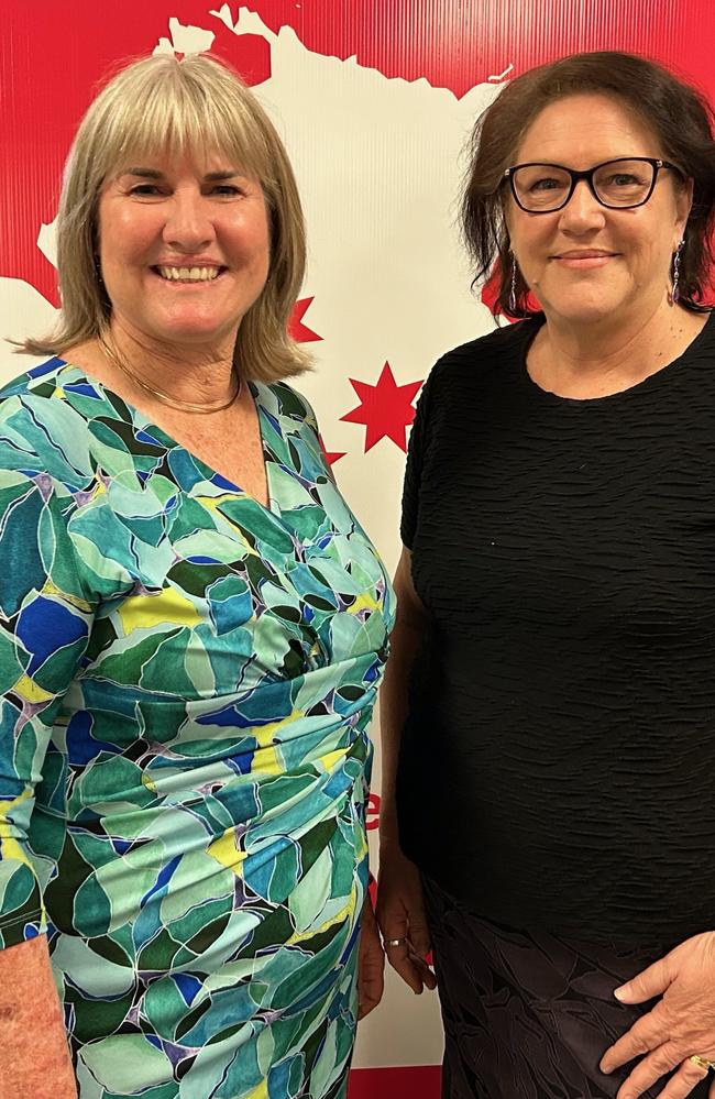 Labor candidate for Goyder Sandy Griffin with Chief Minister Eva Lawler. Picture: Supplied