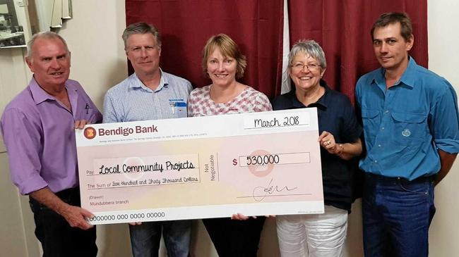 GIVING BACK: Since Mundubbera Community Bank opened in 2006 it has contributed more than $500,000 to community projects and events.