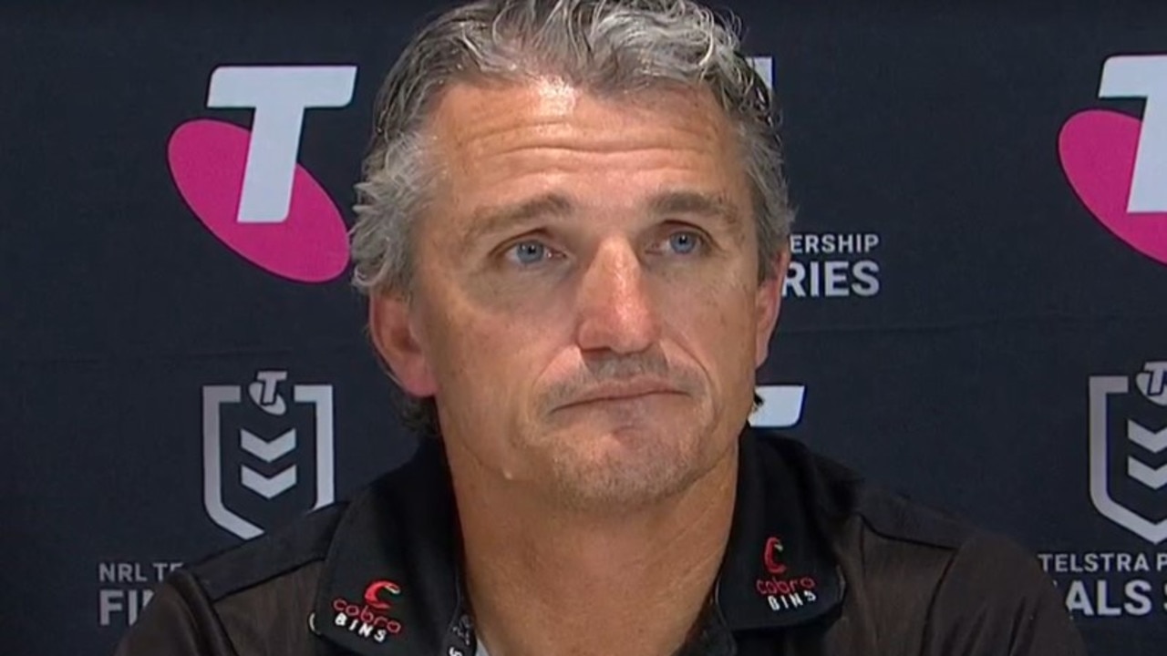 Was Ivan Cleary trying his own deflection tactics? Photo: Fox Sports