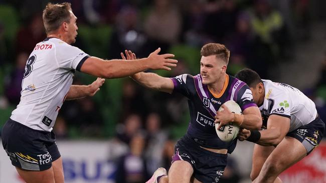 Storm fullback Ryan Papenhuyzen was a standout for the home team. Picture: AAP