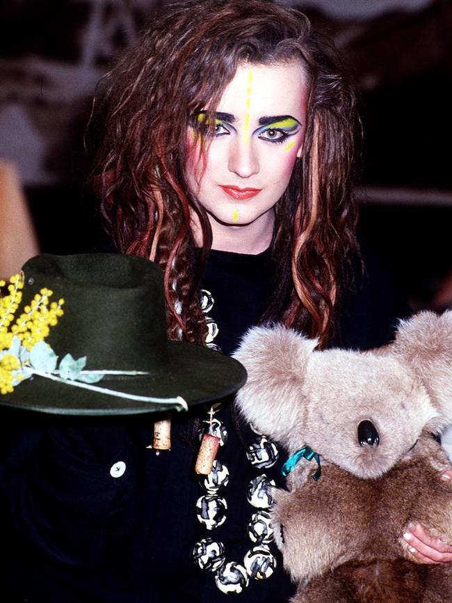 Boy George in Brisbane in 1984.