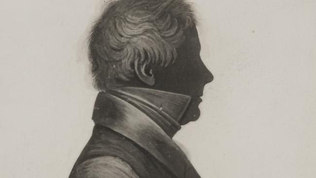 A silhouette believed to be of  D’Arcy Wentworth. Source: State Library of NSW