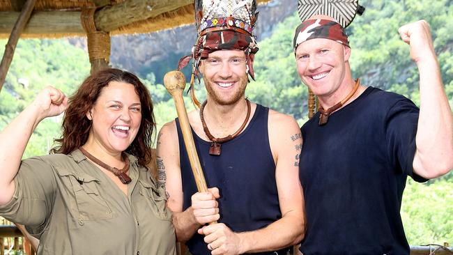 Chrissie Swan, Freddie Flintoff and Barry Hall on their series of I’m A Celeb.