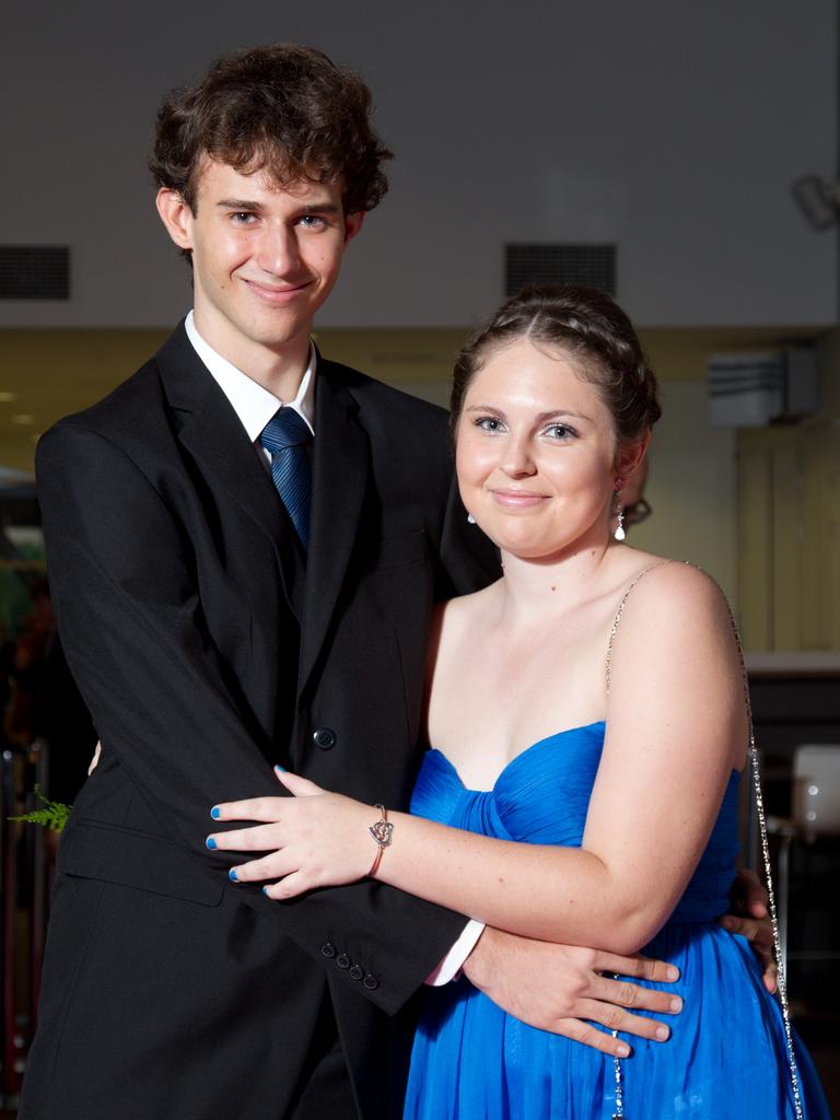 Jamie Popple and Jessica Grumelart at the 2012 Kormilda College formal. Picture: SHANE EECEN / NT NEWS