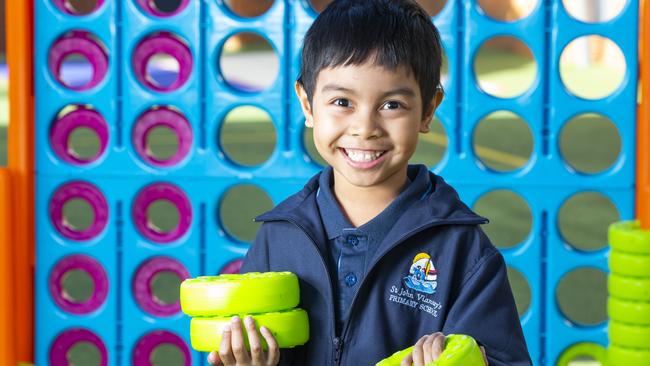 St John Vianney's Primary School prep student Joachim, 5. Picture: Renae Droop