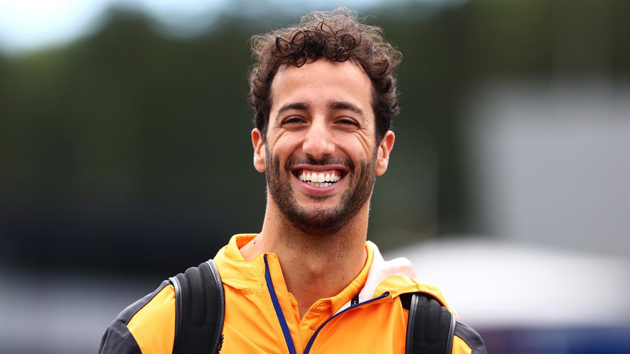 SPIELBERG, AUSTRIA - JULY 08: Daniel Ricciardo of Australia and McLaren walks in the Paddock prior to practice ahead of the F1 Grand Prix of Austria at Red Bull Ring on July 08, 2022 in Spielberg, Austria. (Photo by Clive Rose/Getty Images)