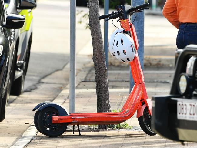 Since their introduction, electric scooters have been involved in a number of crashes around Townsville’s CBD. FILE PHOTO. Picture: Alix Sweeney