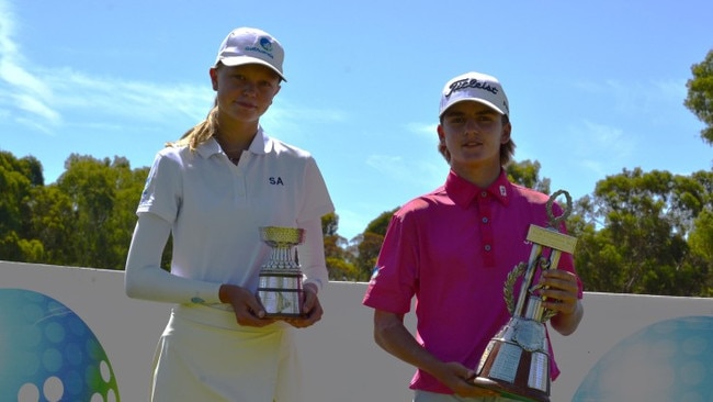 Kade Bryant (right). Picture: Golf Australia