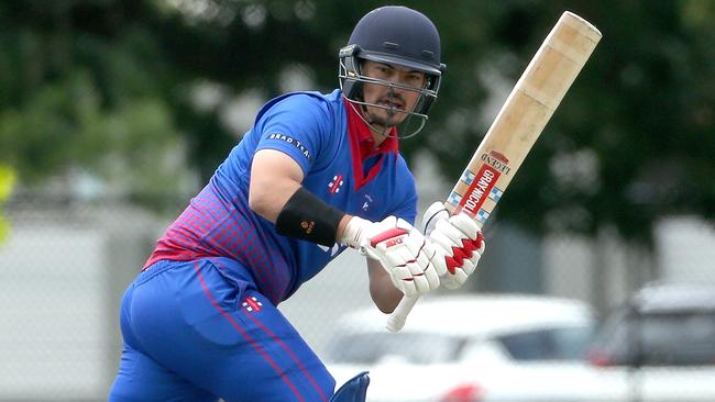 VTCA: Daniel Stavris batting for Keilor. Picture: Hamish Blair