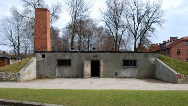 The entrance to crematory I at Auschwitz I at the Auschwitz-Birkenau memorial and museum – a former German Nazi concentration and extermination camp in Poland. Picture: Pawel Sawicki/auschwitz.org photo gallery