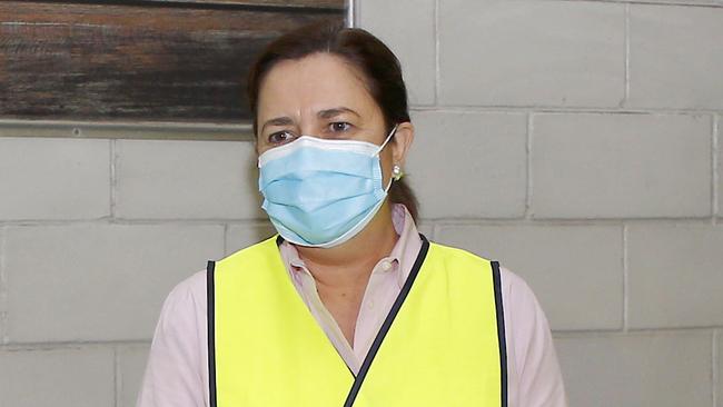 Queensland Premier Annastacia Palaszczuk in Brisbane on Monday. Picture: Tertius Pickard