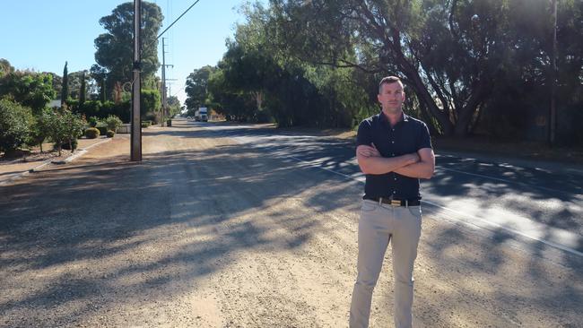 Infrastructure at Angle Vale which Playford Councillor Clint Marsh says is lacking. Picture: Jason Katsaras