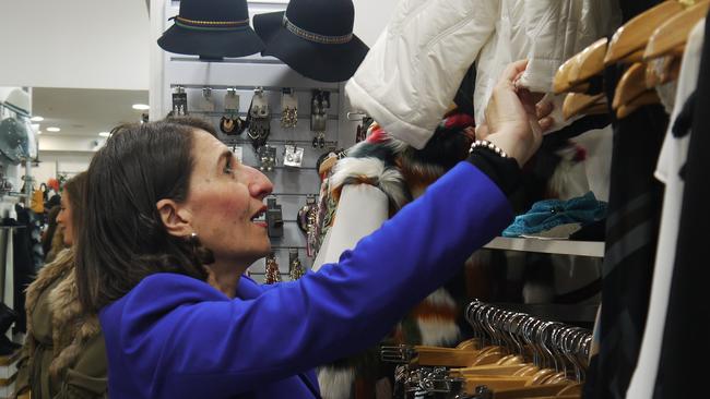 Ms Berejiklian met with local businesses.