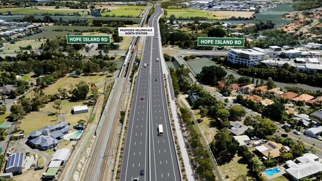 Artist impression of Coomera Connector at Coomera. Picture: TMR