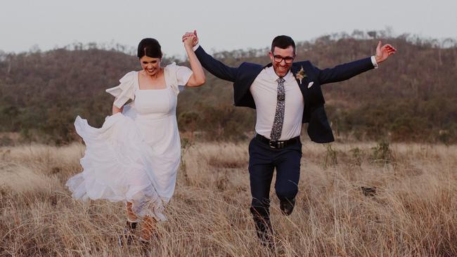 Craig Zonca and Jessica Hinchcliffe tied the knot in Brisbane before a family reception in central Queensland.