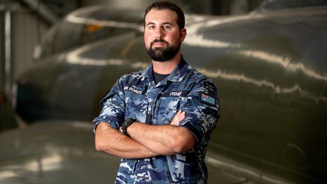 RAAF Flight Lieutenant Daniel Fisher, Personnel Capability Officer at 381 Squadron, a Contingency Response Squadron based at RAAF Base Williamtown. Picture : Ryan Osland